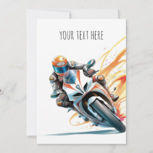 Speedbike/Motorcycle Kids Invitation