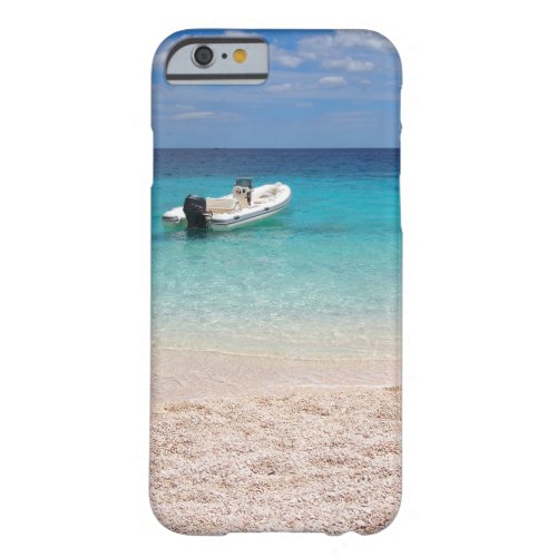 Speedboat in the blue sea barely there iPhone 6 case