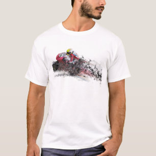 Speeding Motorcycle Racer T-Shirt