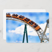 Speeding Orange Roller Coaster (Front/Back)
