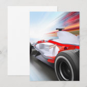 Speeding Red Race Car (Front/Back)