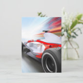 Speeding Red Race Car (Standing Front)