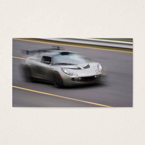 Speeding Sports Car Business Card Template