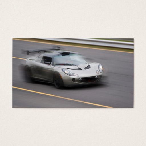Customizable Speeding Sports Car Business Card Template