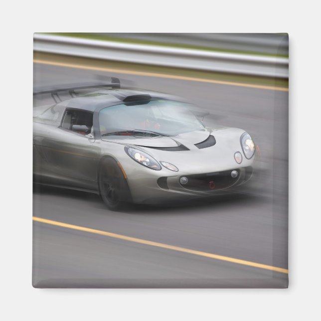 Speeding Sports Car Magnet (Front)