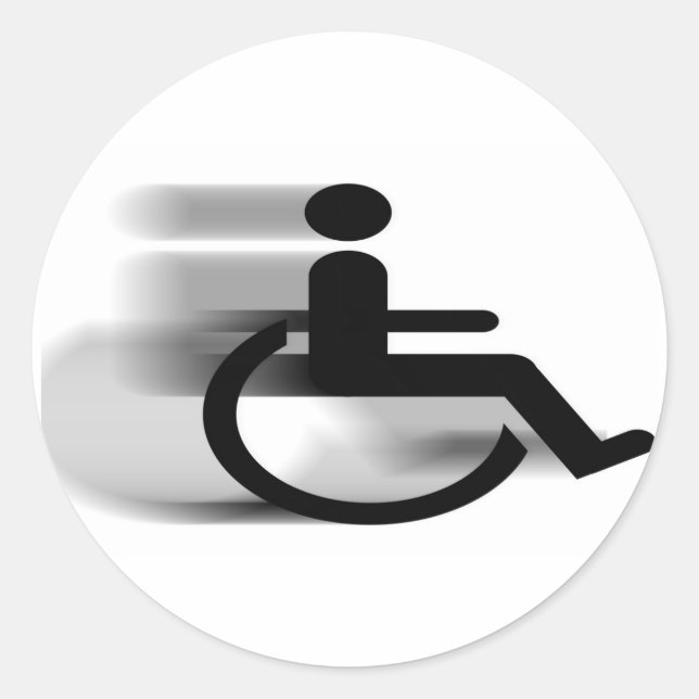 Speeding Wheelchair Sticker (Front)