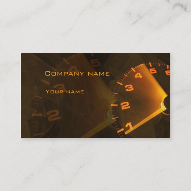 Speedmeter business card (Front)