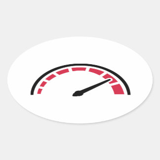 Speedo racing motorcycle oval sticker