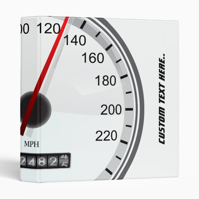 speedometer 3 ring binder (Front/Spine)