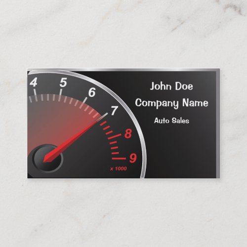 Speedometer Business Card