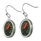 Speedometer Design Drop Earrings (Angled)