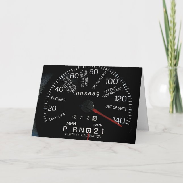 Speedometer Father's Day Card (Front)
