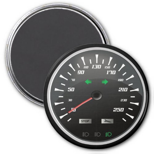 Speedometer for Nerd Geeks Magnet