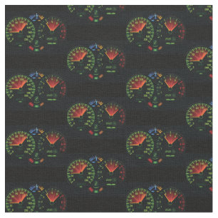 Speedometer Odometer Design Fabric