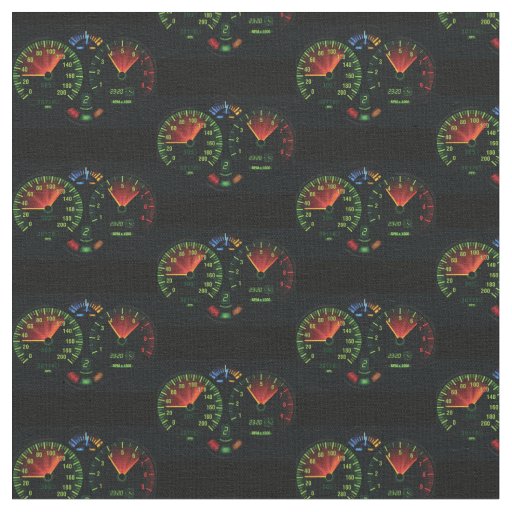 Speedometer Odometer Design Fabric
