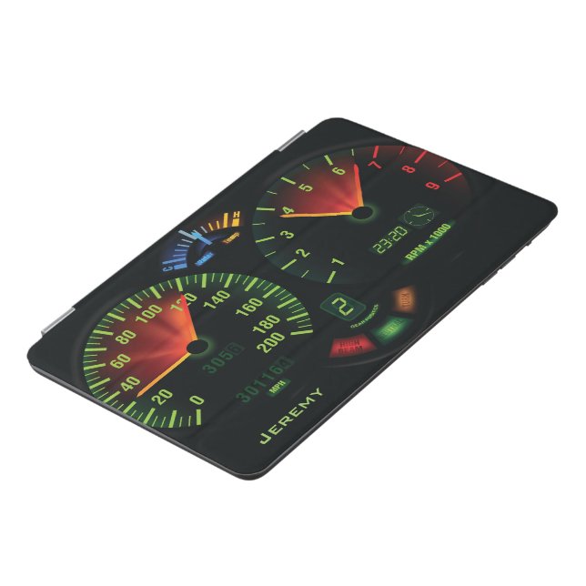 Speedometer Odometer Design iPad Pro Case (Side)