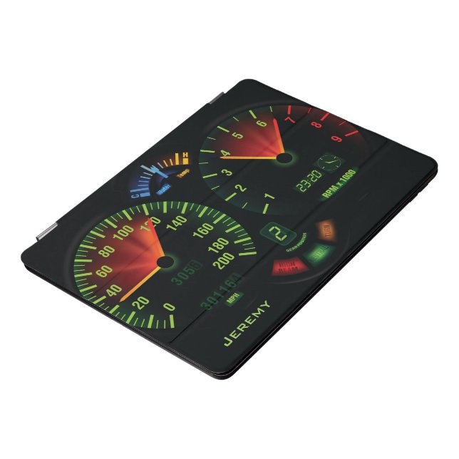 Speedometer Odometer Design iPad Pro Case (Side)