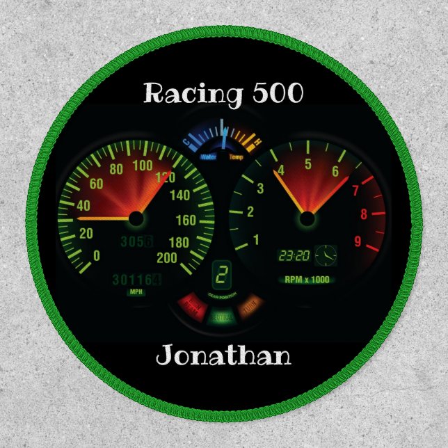 Speedometer, Odometer Design Patch (Front)