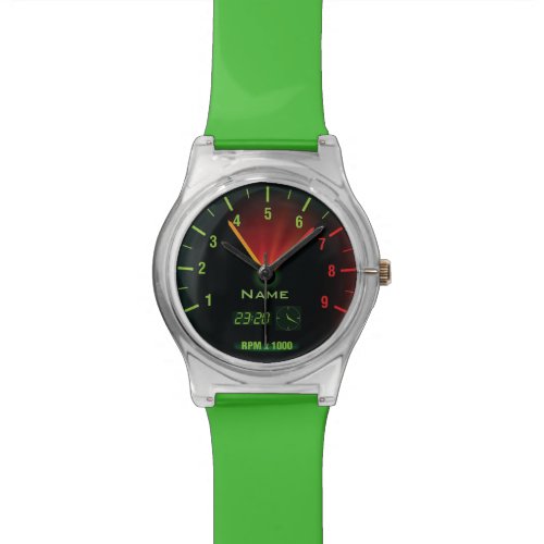 Speedometer Odometer Design Watch