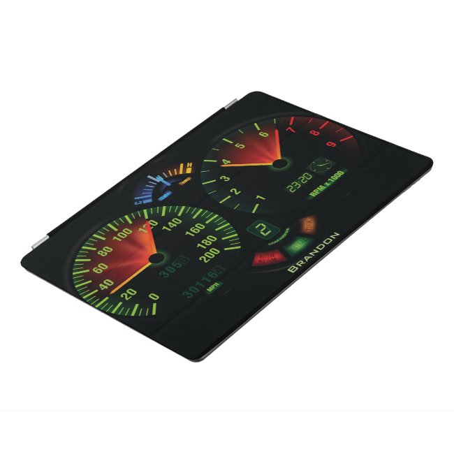 Speedometer Odometer Driving Design iPad Cover