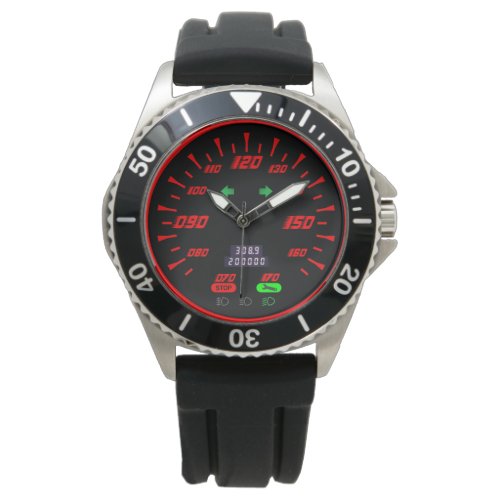 speedometer sports gauge red look style watch
