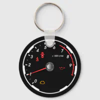 Old speedometer gauge from a vintage race car magnet, Zazzle