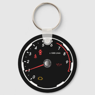 Speedometer - Tachometer Keychain