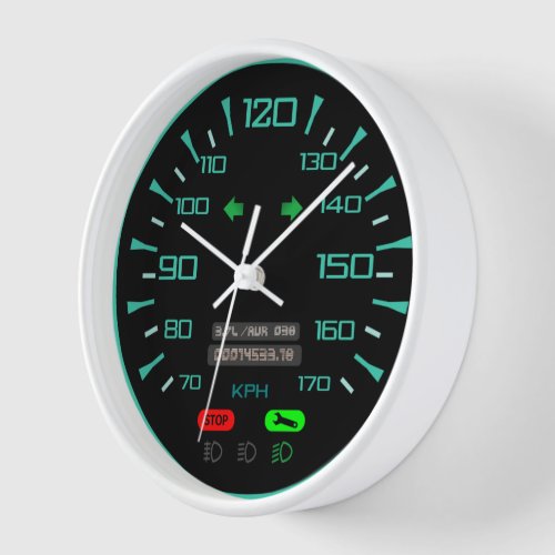 speedometer velocimeter gauge look style clock