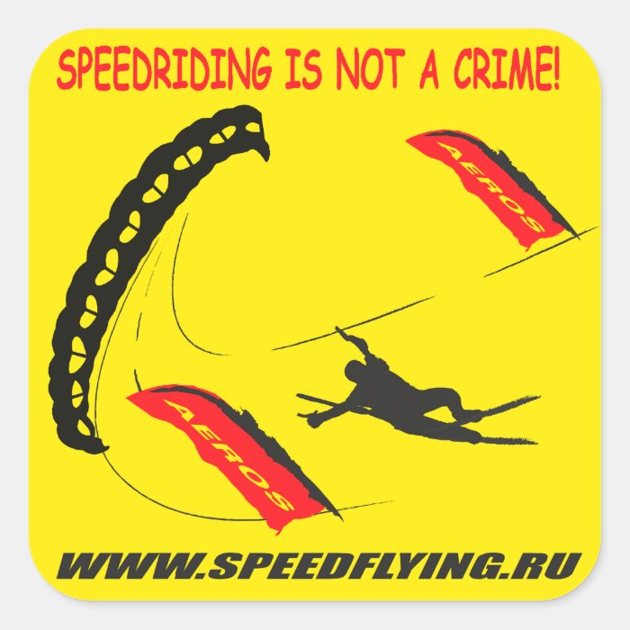 speedriding speedflying sticker