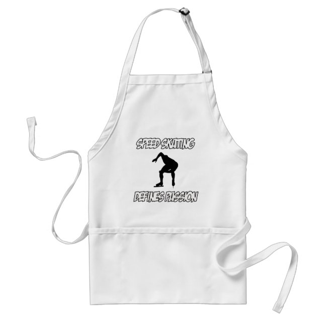SPEEDSKATING designs Adult Apron (Front)