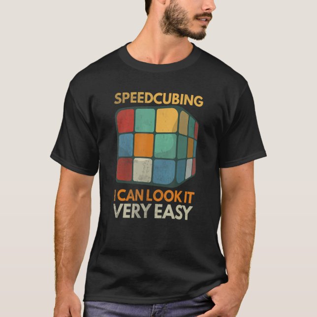 Speedsolving Puzzle Master Speed Cubing Speedcube T-Shirt (Front)