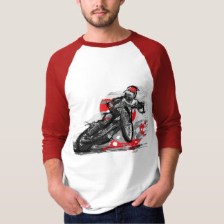 Speedway Flat Track Motorcycle Racer T-Shirt