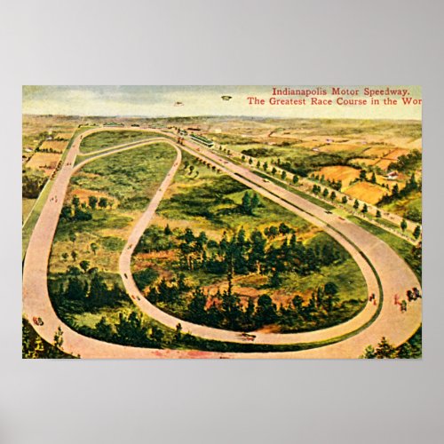 Speedway Indiana Oldest Operating Race Track Poster