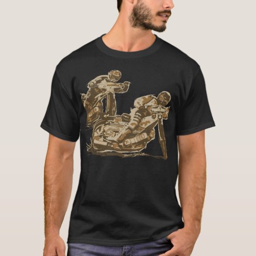 Speedway Motorcycle Racers T_Shirt