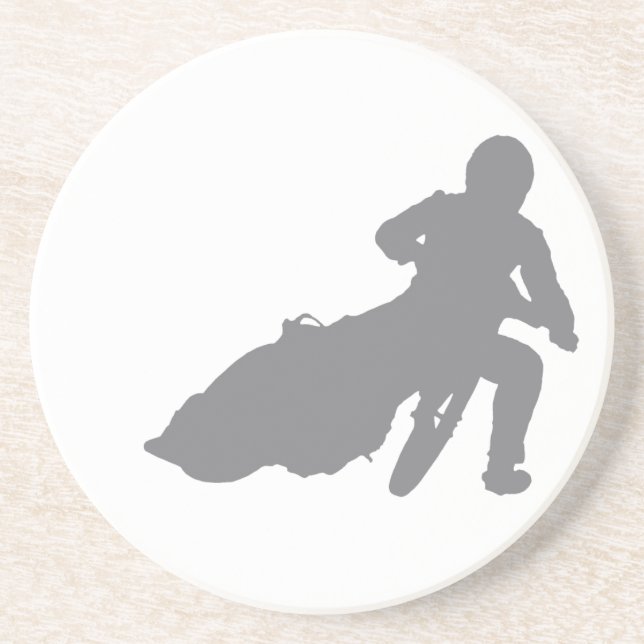 SPEEDWAY STAR (grey) Drink Coaster (Front)