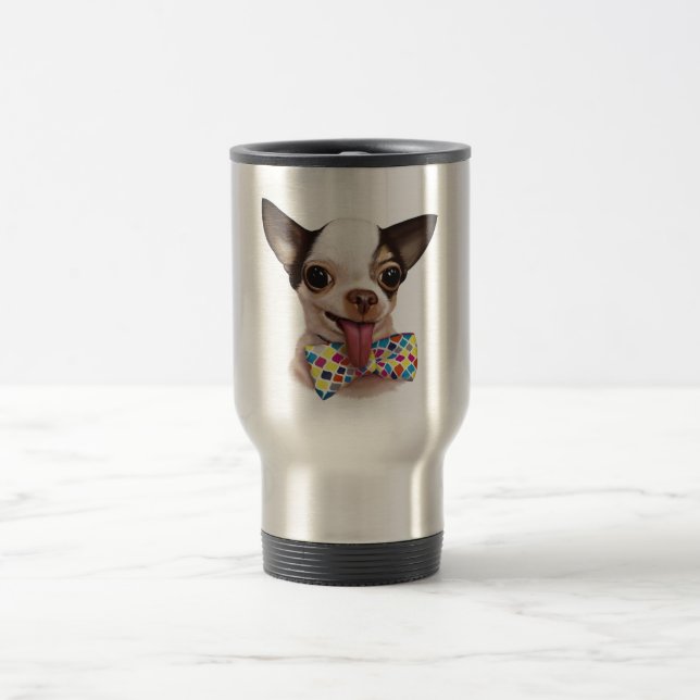 Speedy Boy Boy Chihuahua Travel Mug (Center)