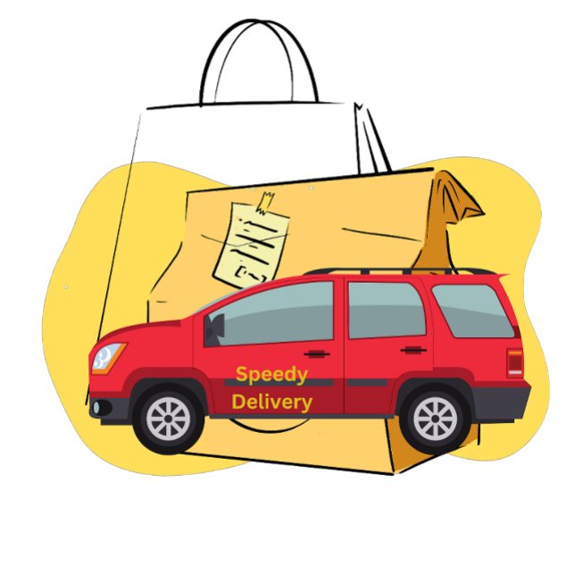 Speedy Delivery Driver Delivery in Progress T-Shirt (Dekivery Driver Services)