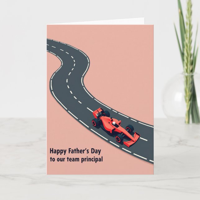 Speedy Fathers Day Race Card (Front)