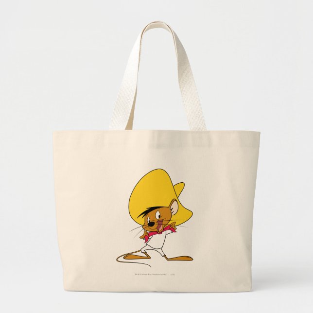 SPEEDY GONZALES™ Bow-Tie Large Tote Bag (Front)