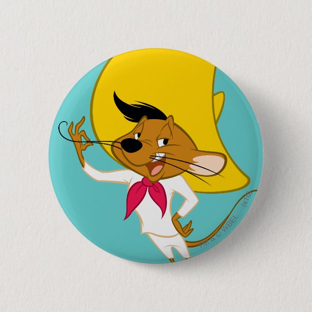 SPEEDY GONZALES™ Mustache Button (Front)