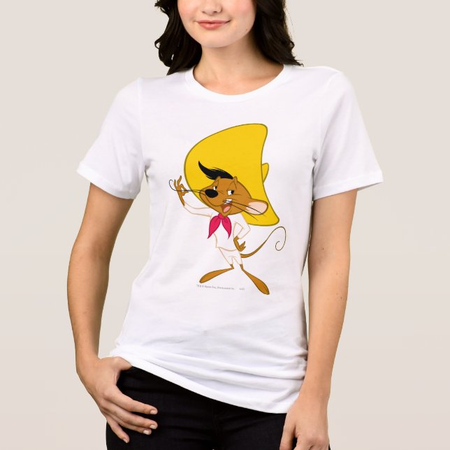 SPEEDY GONZALES™ Mustache Tri-Blend Shirt (Front)