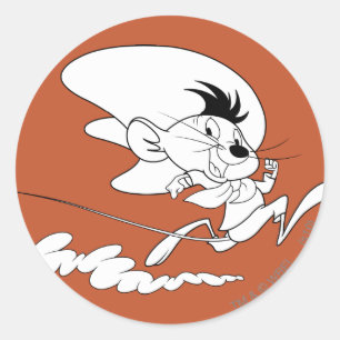 SPEEDY GONZALES™ Run Art Classic Round Sticker
