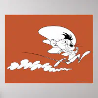 SPEEDY GONZALES™ Run Art Poster, drawing speedy gonzales