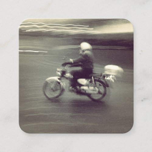 Speedy Moped Square Business Card