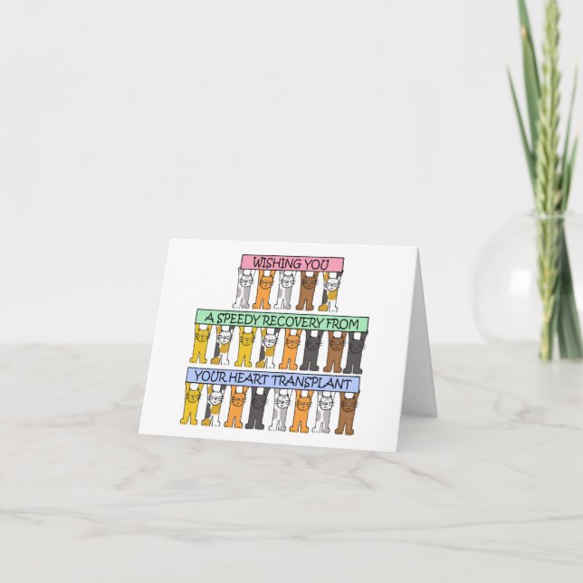 Speedy Recovery from Heart transplant Card (Front)