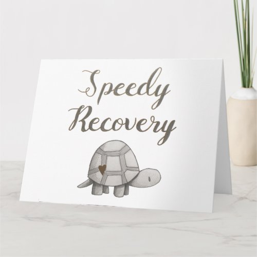 Speedy recovery Get Well card