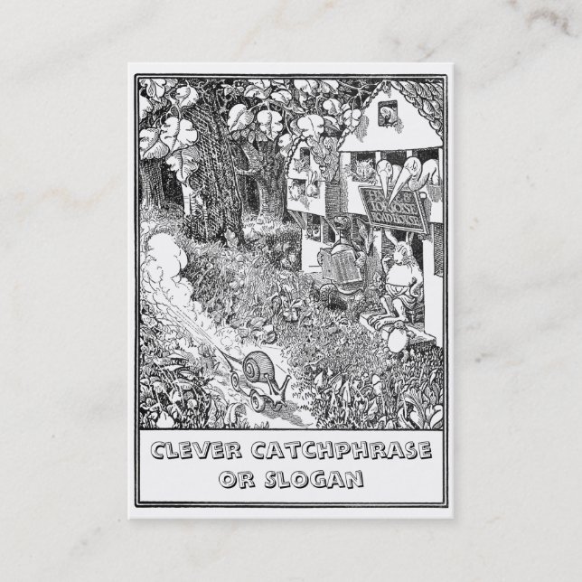 Speedy Snail on Wheels Business Card (Front)