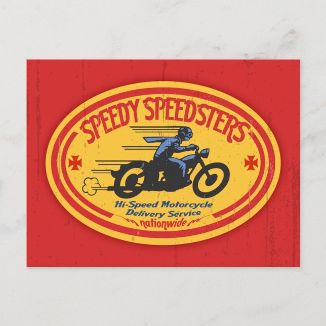 Speedy Speedsters -ov Postcard (Front)