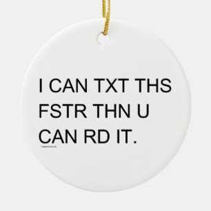 Speedy Texter Ceramic Ornament