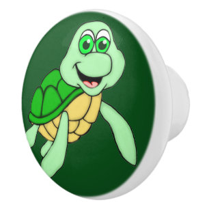 Speedy Turtle Ceramic Knob